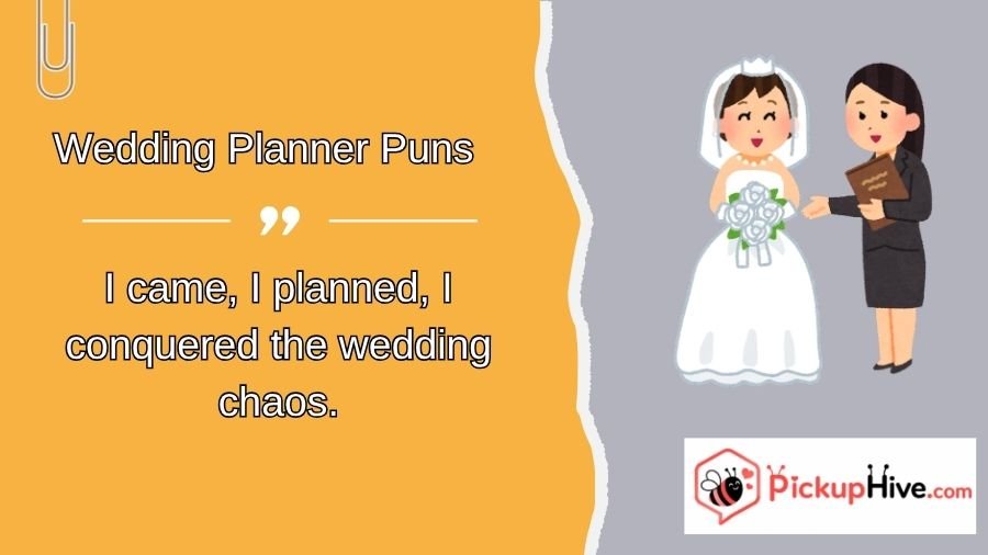 Wedding Planner Puns