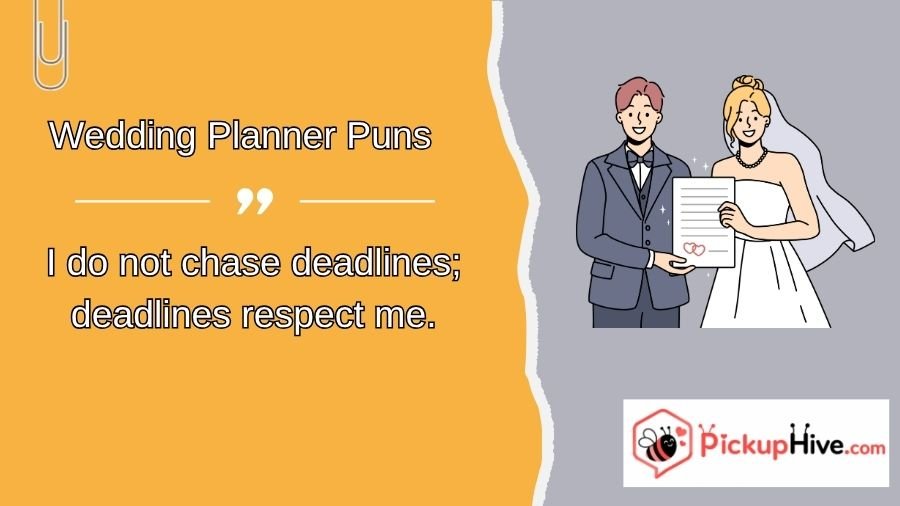 Wedding Planner Puns