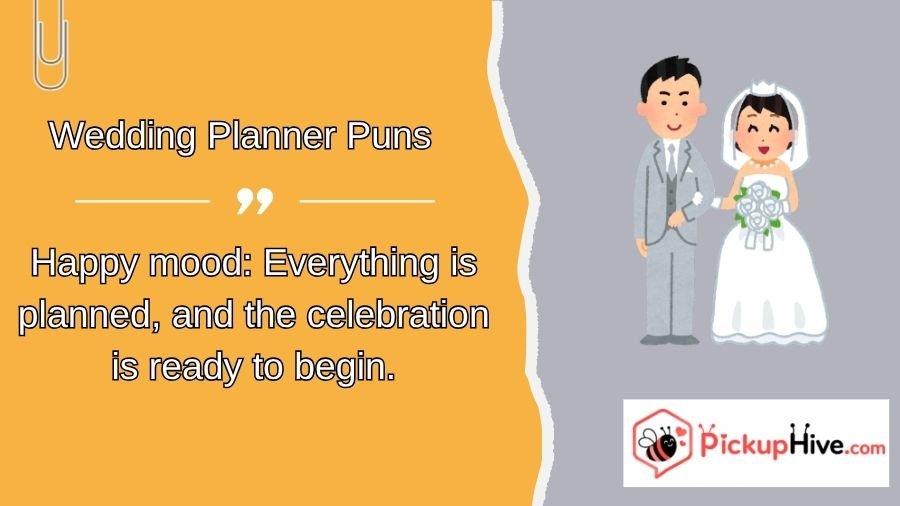 Wedding Planner Puns