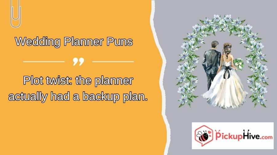 Wedding Planner Puns