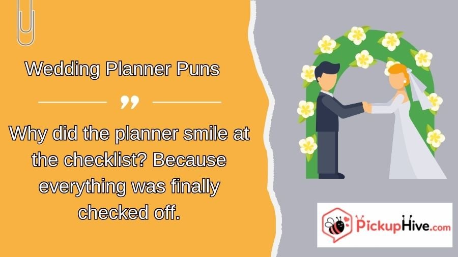 Wedding Planner Puns