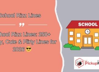 School Rizz Lines School Rizz Lines